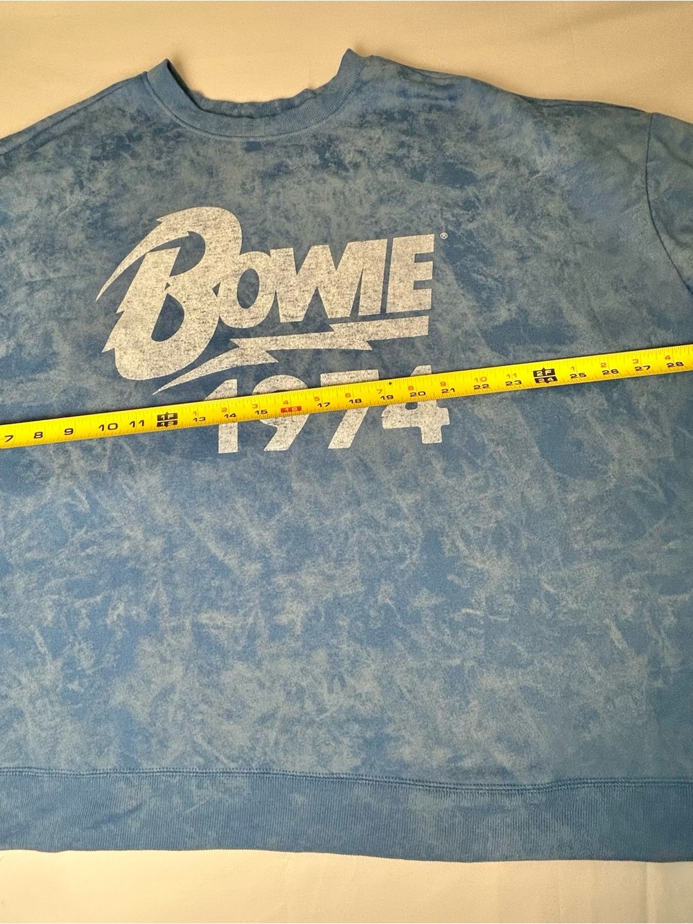 Bowie Women’s Top Plus Size Long Sleeve Size 2X 1974 Design Vintage Rock 70s - Picture 6 of 8